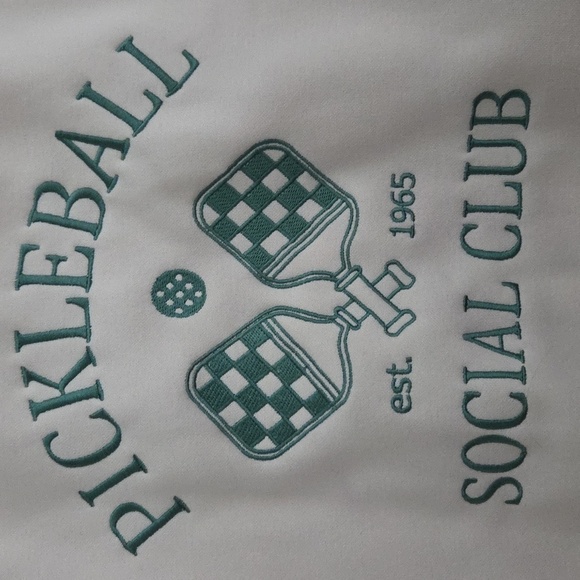 Cream Pickleball Social Club Sweater - Picture 3 of 6
